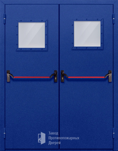 Фото двери «Двупольная со стеклом и антипаникой №53» в Электроуглям