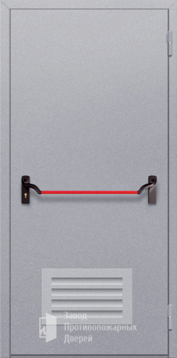 Фото двери «Однопольная с решеткой (антипаника)» в Электроуглям