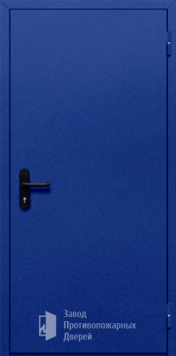 Фото двери «Однопольная глухая (синяя)» в Электроуглям