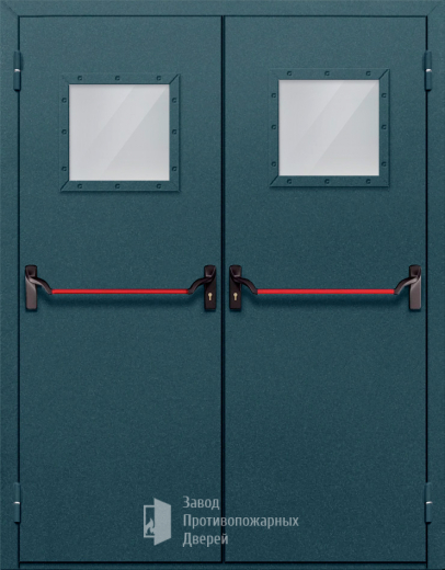Фото двери «Двупольная со стеклом и антипаникой №57» в Электроуглям