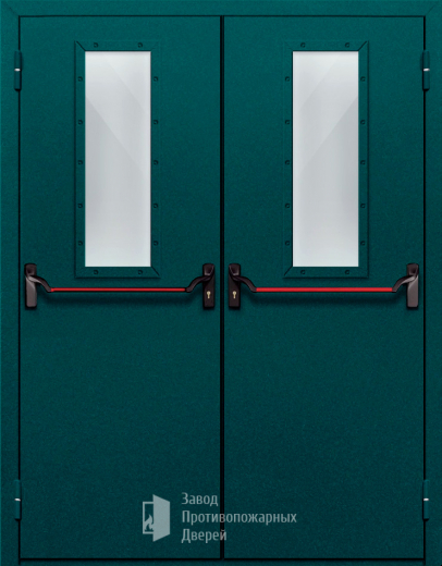 Фото двери «Двупольная со стеклом и антипаникой №66» в Электроуглям