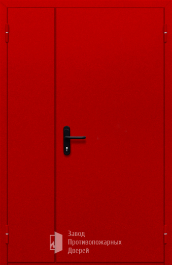 Фото двери «Полуторная глухая (красная)» в Электроуглям