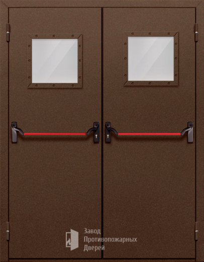 Фото двери «Двупольная со стеклом и антипаникой №58» в Электроуглям