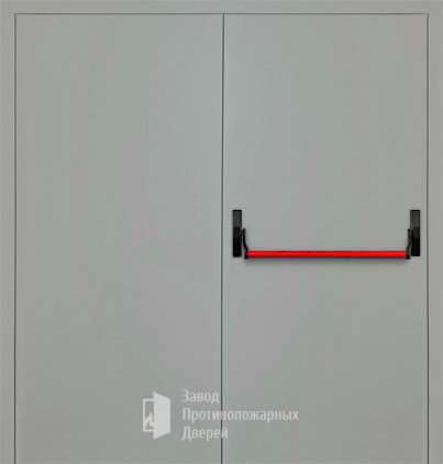 Фото двери «Двупольная глухая с антипаникой (2 створки) EI-30» в Электроуглям