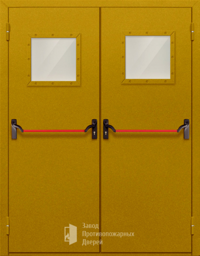Фото двери «Двупольная со стеклом и антипаникой №55» в Электроуглям