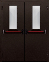 Фото двери «Двупольная со стеклом и антипаникой №610» в Электроуглям