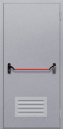 Фото двери «Однопольная с решеткой (антипаника)» в Электроуглям