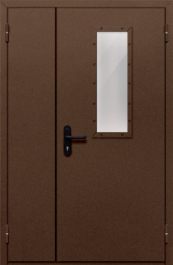 Фото двери «Полуторная со стеклом №28» в Электроуглям