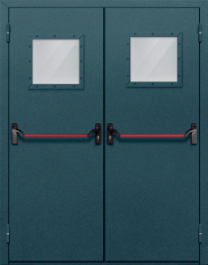 Фото двери «Двупольная со стеклом и антипаникой №57» в Электроуглям