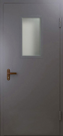 Фото двери «Техническая дверь №4 однопольная со стеклопакетом» в Электроуглям