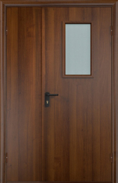 Фото двери «Полуторная МДФ со стеклом EI-30» в Электроуглям