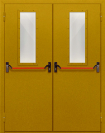 Фото двери «Двупольная со стеклом и антипаникой №65» в Электроуглям