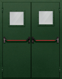 Фото двери «Двупольная со стеклом и антипаникой №59» в Электроуглям
